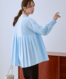 nissen | イージーケア裾プリーツ切替ブラウス(シャツ/ブラウス)