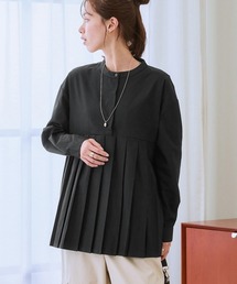 nissen | イージーケア裾プリーツ切替ブラウス(シャツ/ブラウス)