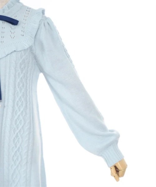 axes femme（アクシーズファム）の「ヨーク切替リボンニットワンピ（ワンピース・レディース・サックスブルー/ブラック/モカ・FREE）」の19枚目の写真