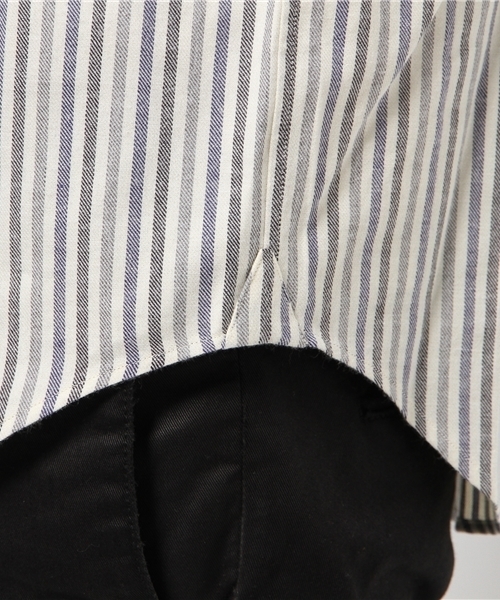 ivory court（アイボリーコート）の「C/カシミア トップストライプシャツ◆（シャツ/ブラウス・メンズ・アイボリー/ライトグレー・40/36/38）」の6枚目の写真
