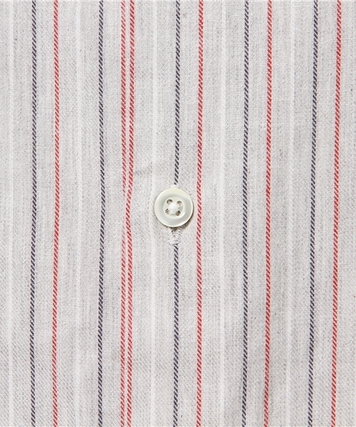 ivory court（アイボリーコート）の「C/カシミア トップストライプシャツ◆（シャツ/ブラウス・メンズ・アイボリー/ライトグレー・40/36/38）」の8枚目の写真