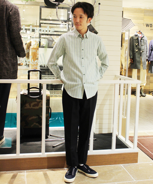 ivory court（アイボリーコート）の「C/カシミア トップストライプシャツ◆（シャツ/ブラウス・メンズ・アイボリー/ライトグレー・40/36/38）」の11枚目の写真