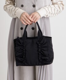 grove | 縦フリルナイロン2WAYトート(トートバッグ)