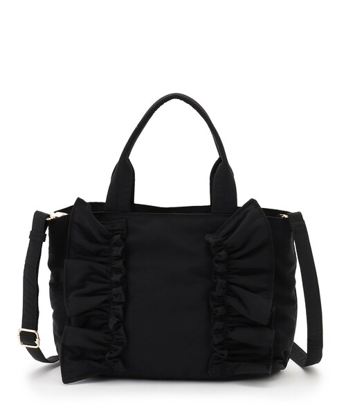 grove（グローブ）の「縦フリルナイロン2WAYトート（トートバッグ・レディース・チャコールグレー/ブラック/ライトグレー/ダークグレー・00）」の17枚目の写真