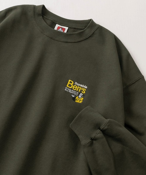 【BEN DAVIS/ベンデイビス】企業ロゴ風 ワンポイント刺繍 ワンポイント スウェット/ビッグシルエット（スウェット）｜BEN DAVIS（ベンデイビス）