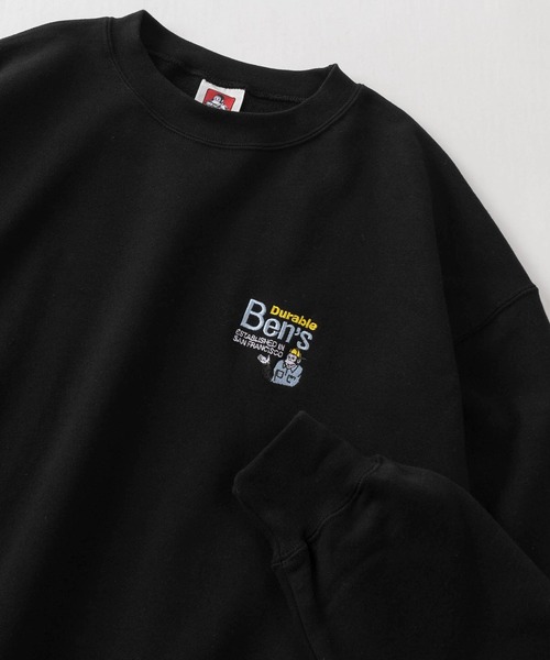 【BEN DAVIS/ベンデイビス】企業ロゴ風 ワンポイント刺繍 ワンポイント スウェット/ビッグシルエット（スウェット）｜BEN DAVIS（ベンデイビス）