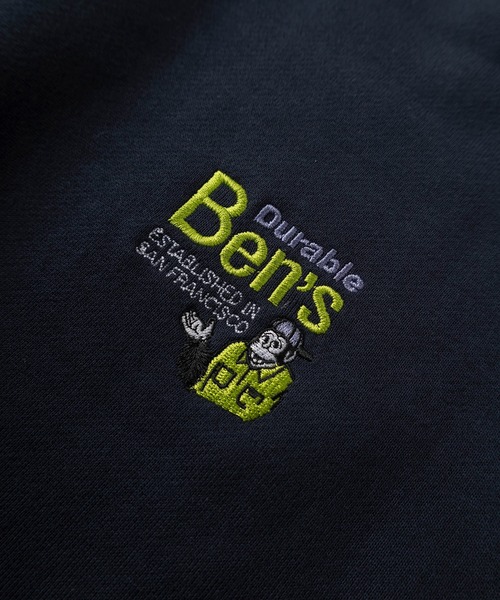 【BEN DAVIS/ベンデイビス】企業ロゴ風 ワンポイント刺繍 ワンポイント スウェット/ビッグシルエット（スウェット）｜BEN DAVIS（ベンデイビス）