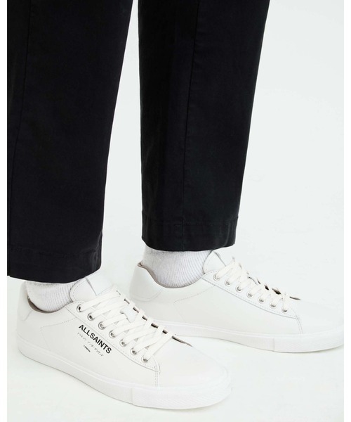 ALLSAINTS(オールセインツ)の「UNDERGROUND LEATHER LOW TOP TRAINERS | アンダーグラウンド レザー ロー トップ スニーカー(スニーカー・メンズ・ホワイト系その他・UK8/UK9/UK7/UK10)」の2枚目の写真