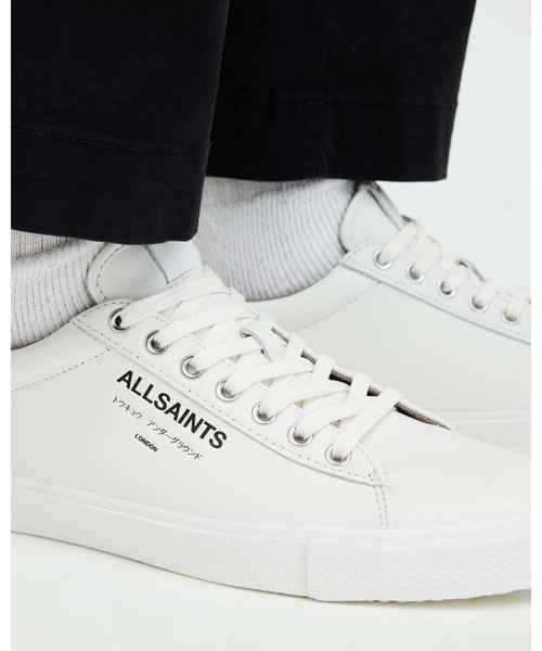 ALLSAINTS(オールセインツ)の「UNDERGROUND LEATHER LOW TOP TRAINERS | アンダーグラウンド レザー ロー トップ スニーカー(スニーカー・メンズ・ホワイト系その他・UK8/UK9/UK7/UK10)」の3枚目の写真