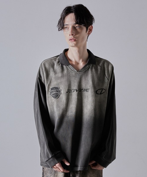 CLEL ヘビーウェイト ヴィンテージデザインゲームTシャツ グレー系 CLEL】Heavyweight Vintage Design Short Sleeve Game T-shirt