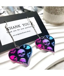 tone | 【eto】スカルチェーン ハートピアス(MA)(ピアス（両耳用）)