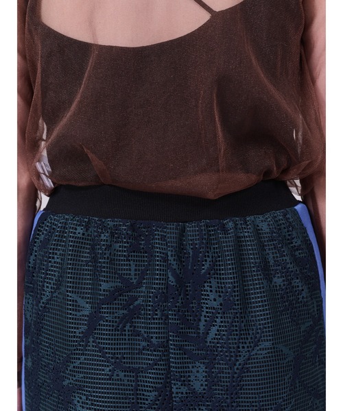 DOLLUPOOPS（ドールアップウップス）の「ボタニカルレース配色スカート（スカート・レディース・ベージュ/グリーン・38）」の12枚目の写真