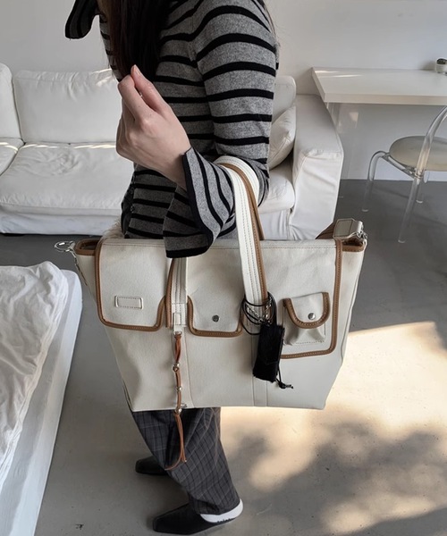 SANSeLF（サンセルフ）の「【LONSLAN】2wayパイピングバッグ sanal24a043（ショルダーバッグ・レディース・ホワイト・FREE）」の16枚目の写真