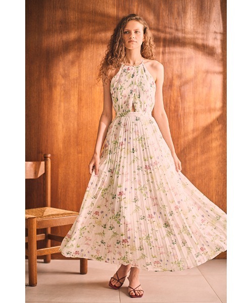 Jenna Pleated Long Dress ホルターアコーデオンプリーツドレス