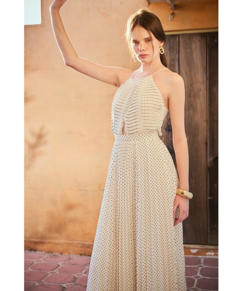 Jenna Pleated Long Dress ホルターアコーデオンプリーツドレス