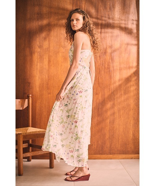 ワンピース Estella.k Jenna Pleated Long Dress Jenna Pleated Long Dress ホルターアコーデオンプリーツドレス