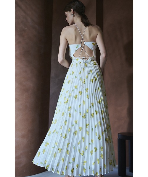 Jenna Pleated Long Dress ホルターアコーデオンプリーツドレス