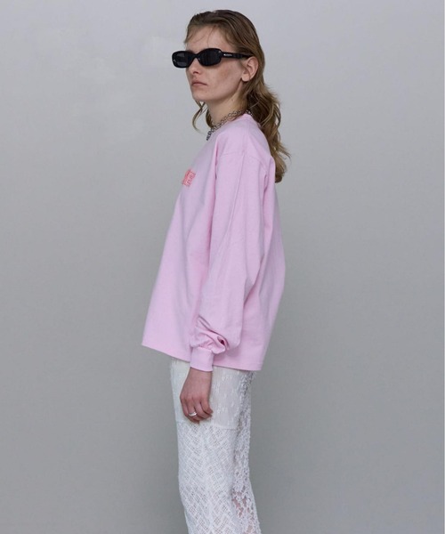 セール】FRAGILE Embroidery Long Sleeve T-shirt/FRAGILEエン