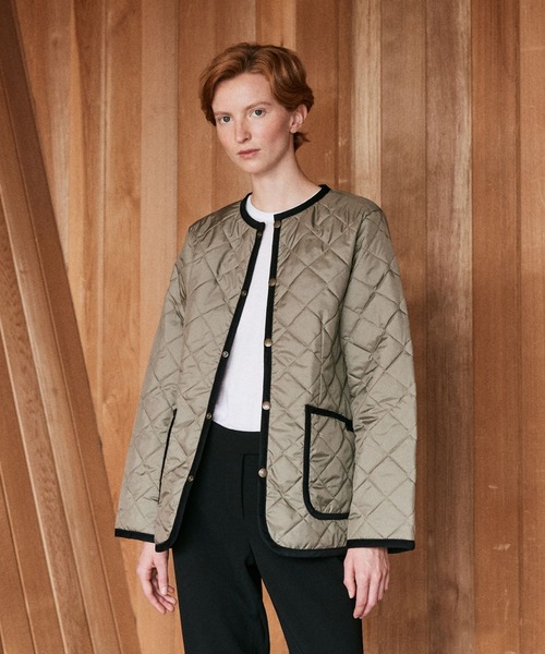 LAVENHAM（ラベンハム）の「Lightweight Lavenster Cornard Jacket Womens / ライトウェイト ラブンスター コナード ジャケット ウィメンズ（その他アウター・レディース・ダークブラック/ベージュ系その他・8/10/6/12）」の19枚目の写真
