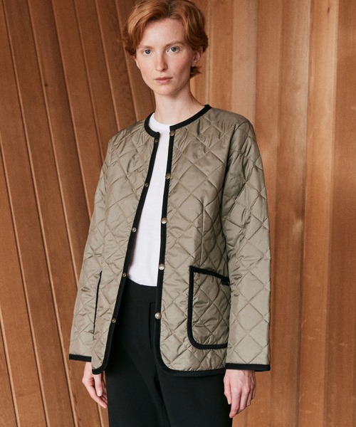 LAVENHAM（ラベンハム）の「Lightweight Lavenster Cornard Jacket Womens / ライトウェイト ラブンスター コナード ジャケット ウィメンズ（その他アウター・レディース・ダークブラック/ベージュ系その他・8/10/6/12）」の20枚目の写真