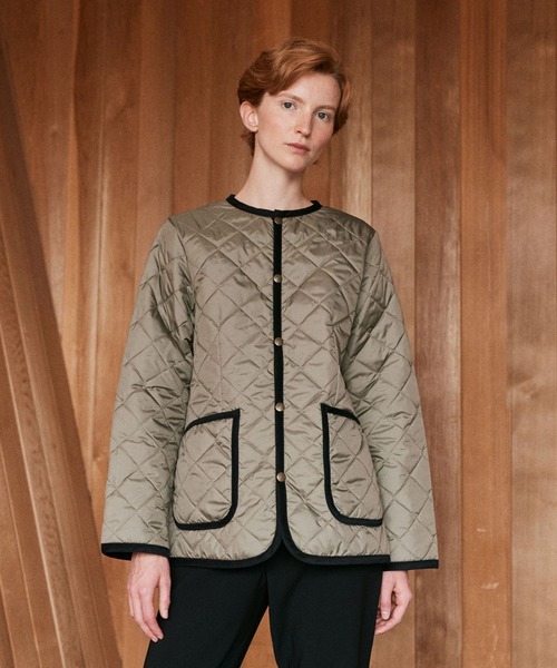LAVENHAM（ラベンハム）の「Lightweight Lavenster Cornard Jacket Womens / ライトウェイト ラブンスター コナード ジャケット ウィメンズ（その他アウター・レディース・ダークブラック/ベージュ系その他・8/10/6/12）」の22枚目の写真