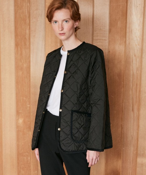 LAVENHAM（ラベンハム）の「Lightweight Lavenster Cornard Jacket Womens / ライトウェイト ラブンスター コナード ジャケット ウィメンズ（その他アウター・レディース・ダークブラック/ベージュ系その他・8/10/6/12）」の5枚目の写真