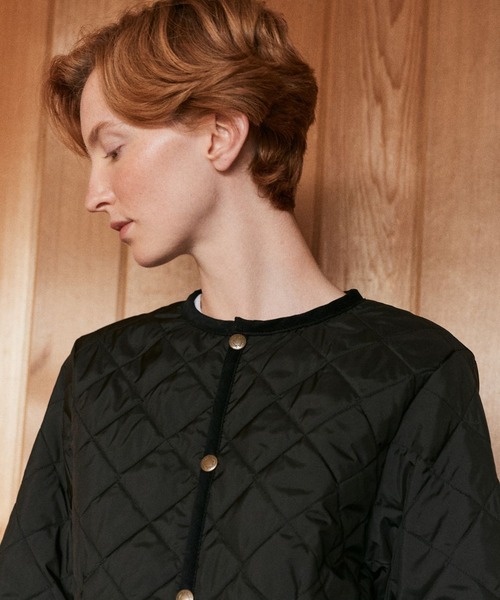 LAVENHAM（ラベンハム）の「Lightweight Lavenster Cornard Jacket Womens / ライトウェイト ラブンスター コナード ジャケット ウィメンズ（その他アウター・レディース・ダークブラック/ベージュ系その他・8/10/6/12）」の7枚目の写真