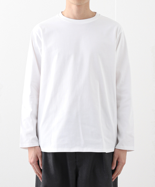 EDIFICE（エディフィス）の「HT コットン クルーネック Tシャツ（Tシャツ/カットソー・メンズ・ホワイト/ブルー系その他/チャコールグレー・MEDIUM/LARGE）」の11枚目の写真