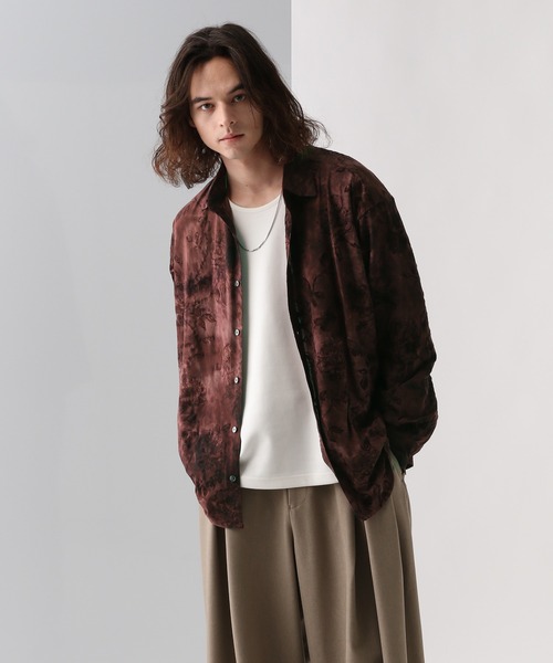 HARE（ハレ）の「ムラゾメフラワーガラシャツ(HARE)（シャツ/ブラウス・メンズ・ブラック/グリーン/レッド・FREE）」の16枚目の写真