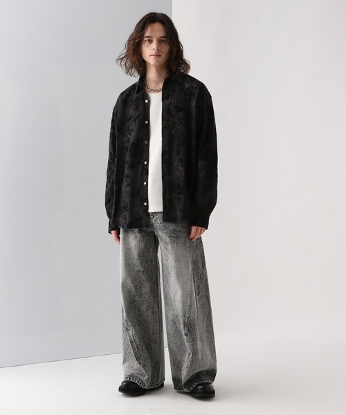 HARE（ハレ）の「ムラゾメフラワーガラシャツ(HARE)（シャツ/ブラウス・メンズ・ブラック/グリーン/レッド・FREE）」の5枚目の写真