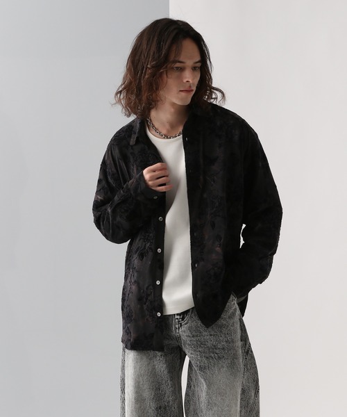 HARE（ハレ）の「ムラゾメフラワーガラシャツ(HARE)（シャツ/ブラウス・メンズ・ブラック/グリーン/レッド・FREE）」の12枚目の写真