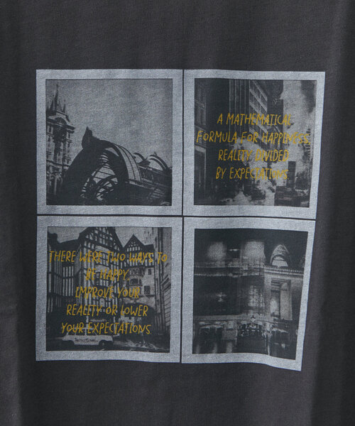 DISCOAT(ディスコート)の「【WEB限定】インスタントフォトTシャツ(Tシャツ/カットソー・レディース・チャコールグレー/ホワイト・MEDIUM)」の11枚目の写真