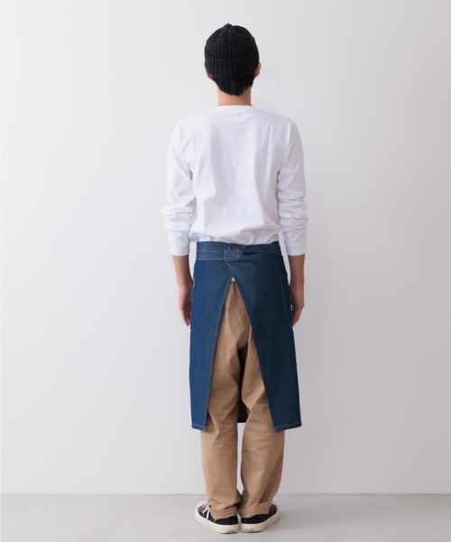 COCO WALK（ココウォーク）の「COCO WALK:デニムギャルソンエプロン（エプロン・レディース・ネイビー/ブルー・FREE）」の6枚目の写真