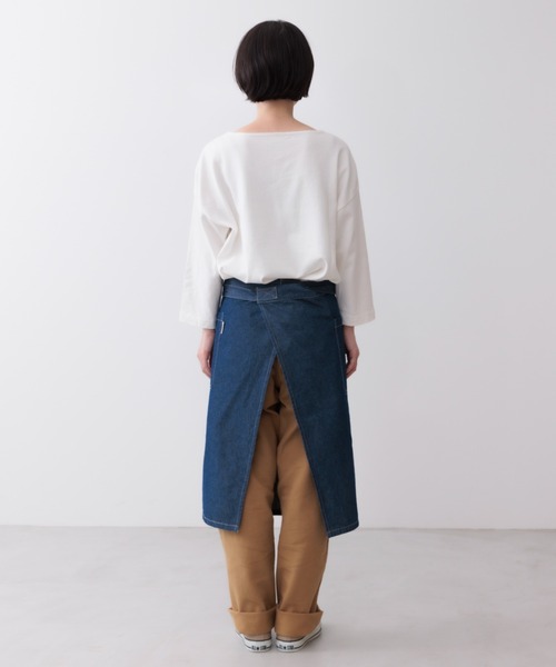 COCO WALK（ココウォーク）の「COCO WALK:デニムギャルソンエプロン（エプロン・レディース・ネイビー/ブルー・FREE）」の7枚目の写真