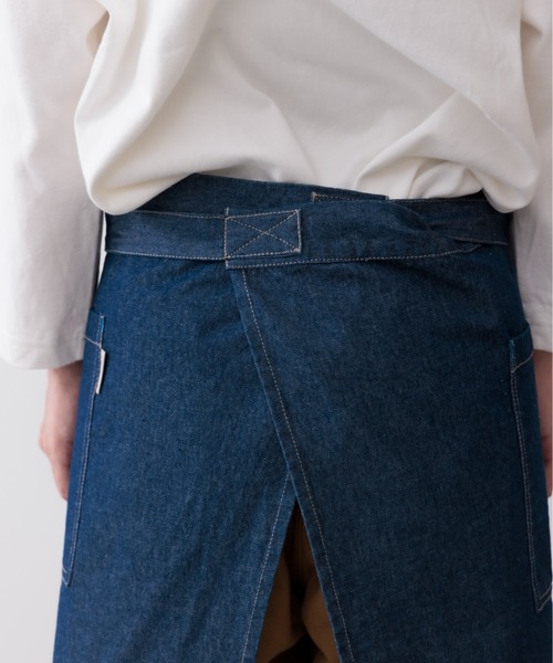 COCO WALK（ココウォーク）の「COCO WALK:デニムギャルソンエプロン（エプロン・レディース・ネイビー/ブルー・FREE）」の12枚目の写真