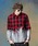 glamb�i�O�����j�́uGlitter Check Shirt / �O���b�^�[�`�F�b�N�V���c�i�V���c/�u���E�X�j�v�b���b�h