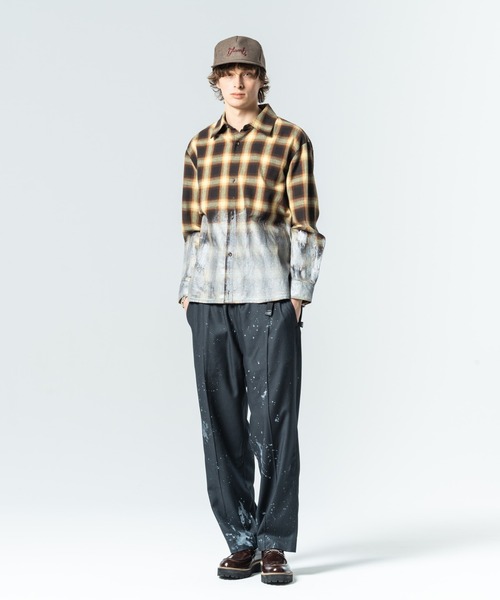 glamb（グラム）の「Glitter Check Shirt / グリッターチェックシャツ（シャツ/ブラウス・メンズ・ブルー/イエロー/レッド・S/M/L）」の12枚目の写真