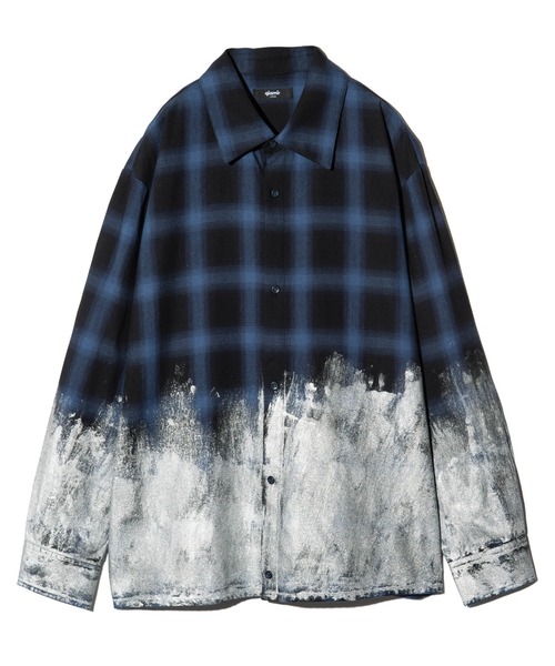 glamb（グラム）の「Glitter Check Shirt / グリッターチェックシャツ（シャツ/ブラウス・メンズ・ブルー/イエロー/レッド・S/M/L）」の20枚目の写真