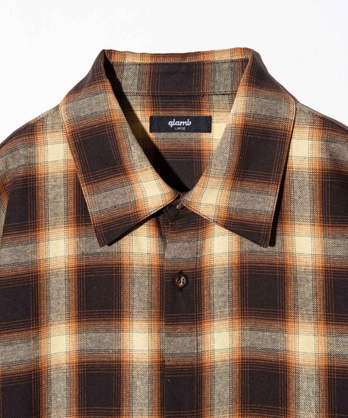 glamb（グラム）の「Glitter Check Shirt / グリッターチェックシャツ（シャツ/ブラウス・メンズ・ブルー/イエロー/レッド・S/M/L）」の16枚目の写真