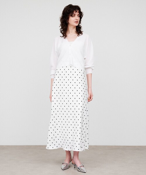 cloenc（クロエンス）の「【手洗い可】ラメシアーショートカーディガン（カーディガン/ボレロ・レディース・グリーン系5/ホワイト系7/グレー系4・02）」の5枚目の写真