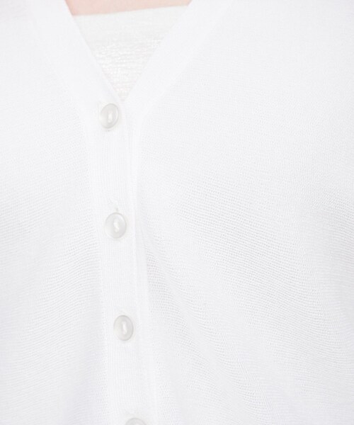 cloenc（クロエンス）の「【手洗い可】ラメシアーショートカーディガン（カーディガン/ボレロ・レディース・グリーン系5/ホワイト系7/グレー系4・02）」の9枚目の写真