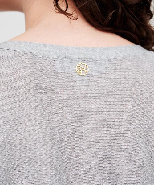 cloenc（クロエンス）の「【手洗い可】ラメシアーショートカーディガン（カーディガン/ボレロ・レディース・グリーン系5/ホワイト系7/グレー系4・02）」の14枚目の写真