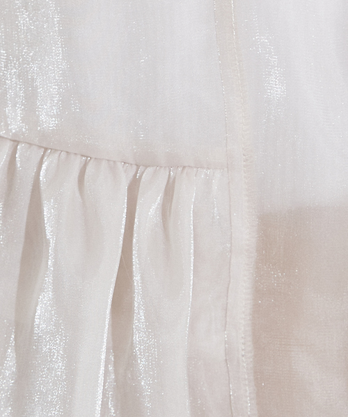 NOMINE（ノミネ）の「2WAY シャイン シアー フリルベスト（ベスト・レディース・グレー/アイボリー/ブラック・フリー）」の11枚目の写真