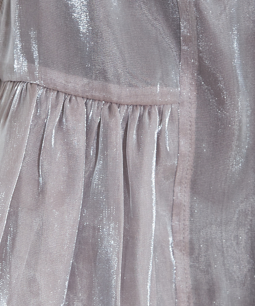 NOMINE（ノミネ）の「2WAY シャイン シアー フリルベスト（ベスト・レディース・グレー/アイボリー/ブラック・フリー）」の12枚目の写真