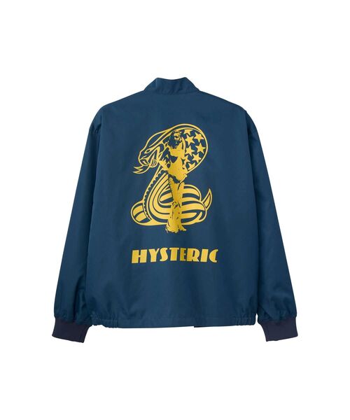 美品　HYSTERIC GLAMOUR COBRAレーシングジャケット　L HYSTERIC GLAMOUR◇25SS/COBRA/レーシングジャケット/M/ナイロン/NVY