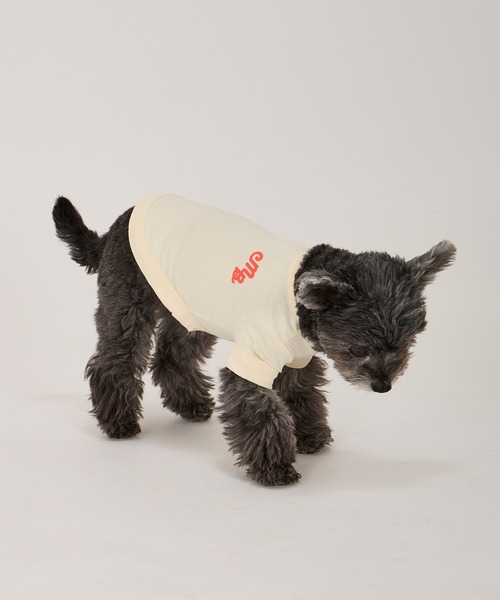 MANDARINE BROTHERS（マンダリンブラザーズ）の「【接触冷感/防虫】パフィーロゴクールTシャツ/小型犬/XS/S（ペットウェア・レディース・ブルー系その他/コーラル/ライトグレー/アイボリー・S/XS）」の5枚目の写真