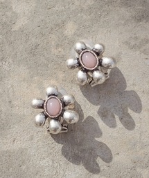 GOLDY | レトロ カラー ストーン フラワー イヤリング(イヤリング)