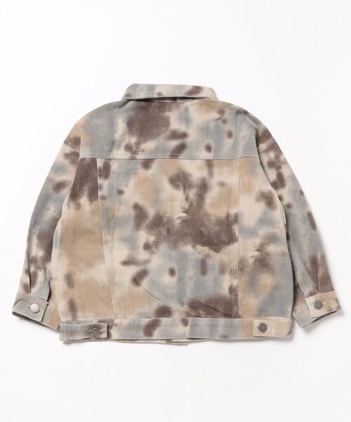 aimoha(アイモハ)の「【aimoha-KIDS-】タイダイデニムジャケット(デニムジャケット・キッズ・チョコ・110/120/130/140/150/160)」の12枚目の写真