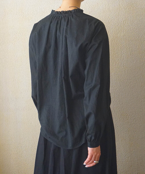 JOURNAL STANDARD LUXE(ジャーナルスタンダード ラックス)の「《追加》CLワッシャー フリルブラウス(シャツ/ブラウス・レディース・ホワイト/ブラック・FREE)」の12枚目の写真