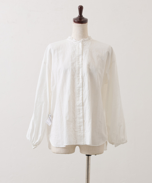 JOURNAL STANDARD LUXE(ジャーナルスタンダード ラックス)の「《追加》CLワッシャー フリルブラウス(シャツ/ブラウス・レディース・ホワイト/ブラック・FREE)」の20枚目の写真